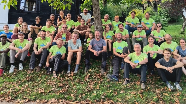 Research team working during Biodiversity Day at Mittagskogel