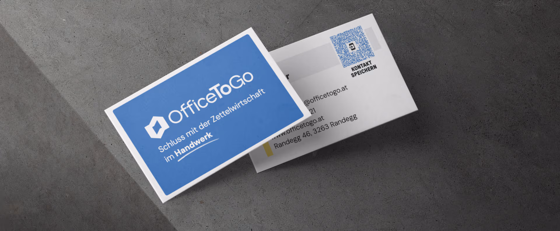 OfficeToGo Logo in heller, dunkler und einfarbiger Anwendung