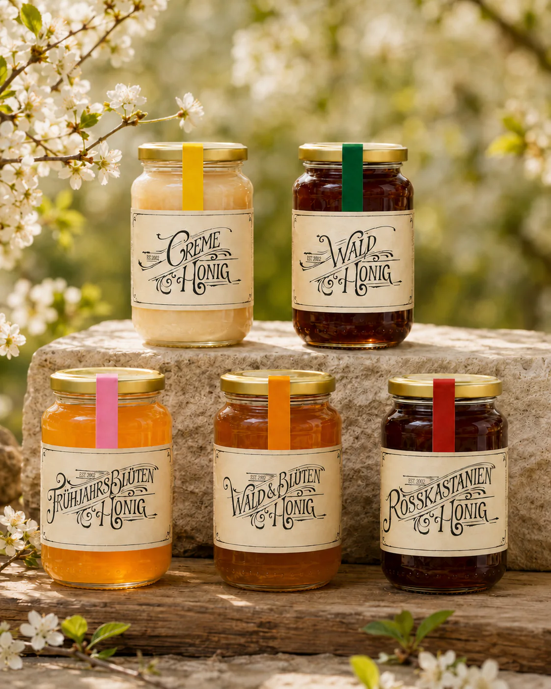 Roland Bozso honey label design