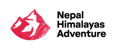 Nepal Himalayas Adventure Logo mit Himalaya-Bergen