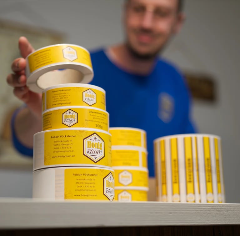 Image for Honigraum Imkerei - Etikettendesign